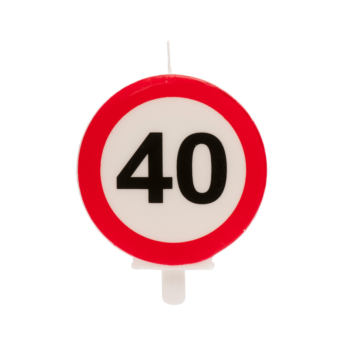Lumânare tort aniversară 40 ani – semn rutier