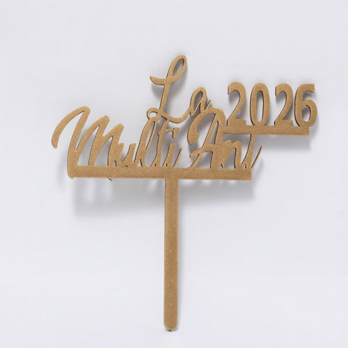 Topper La mulți ani 2026 cu picioruș