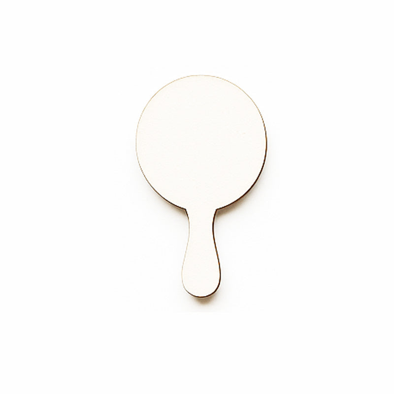 Set 10bc - Blankuri Oglinda de mana (rotunda cu maner) din MDF 3mm