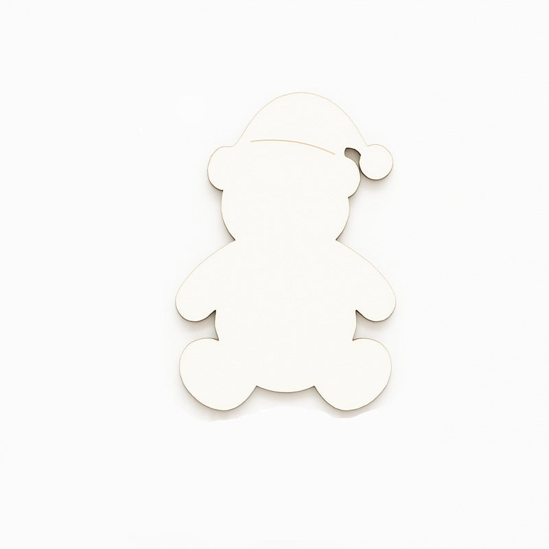 Set 10bc - Blankuri Ursulet Craciun din MDF 3mm