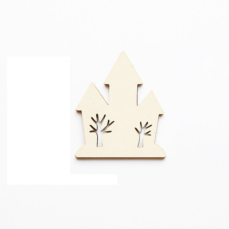 Set 10bc - Blankuri Casa bantuita cu luna din MDF 3mm