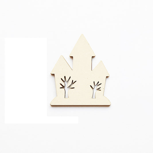 Set 10bc - Blankuri Casa bantuita cu luna din MDF 3mm