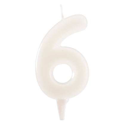 Lumânare tort cifra 6 Fluorescenta 6cm