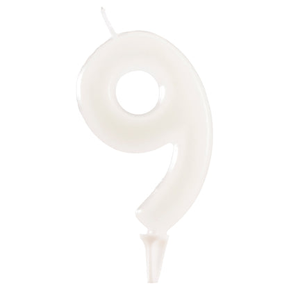 Lumânare tort cifra 9 Fluorescenta 6cm