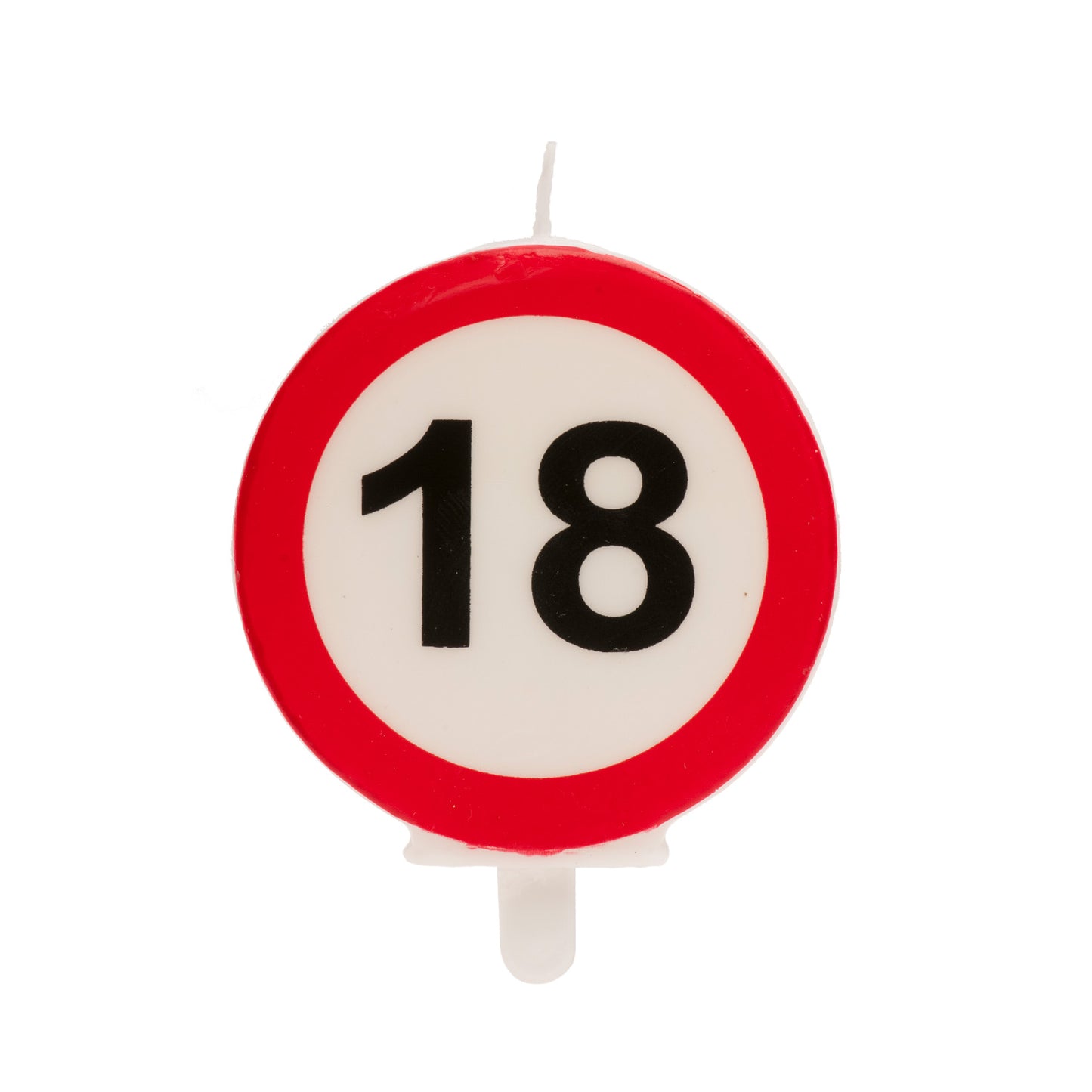 Lumânare tort aniversară 18 ani – semn rutier