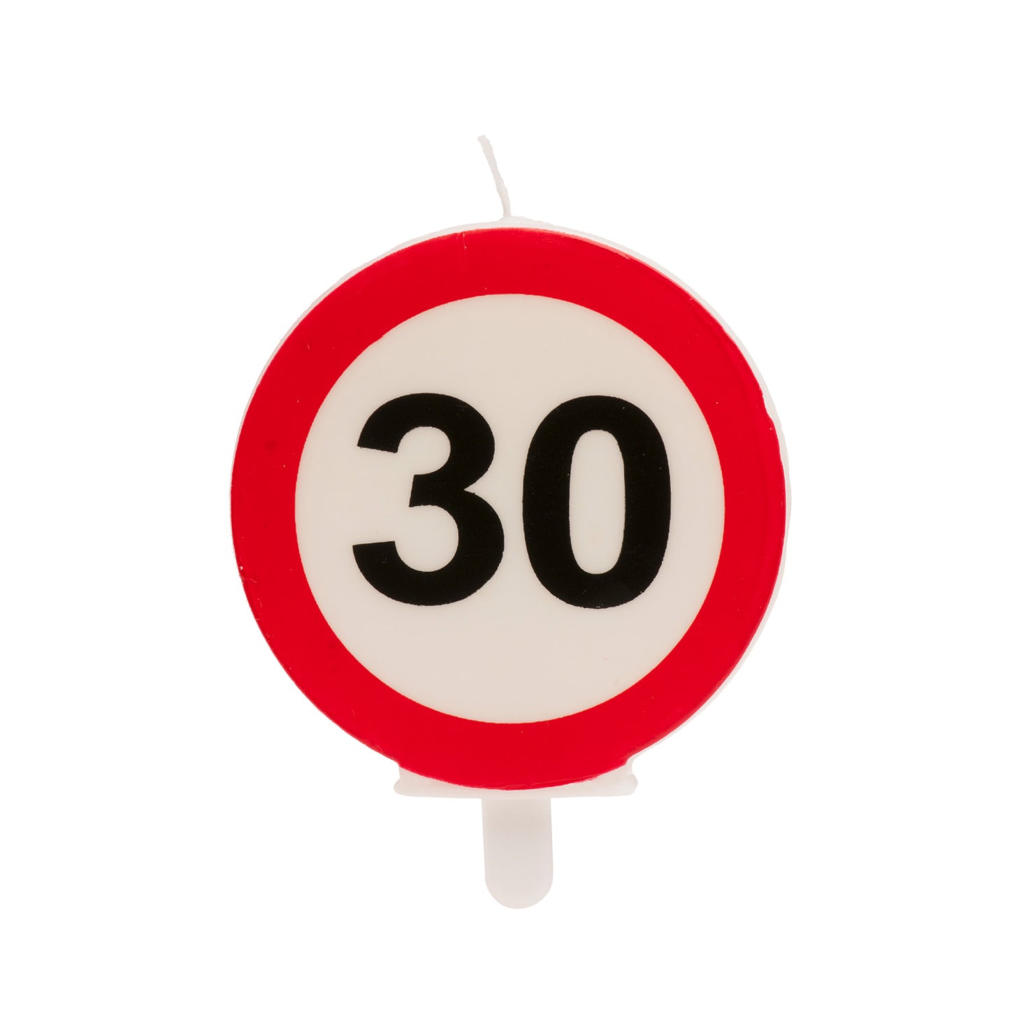 Lumânare tort aniversară 30 ani – semn rutier