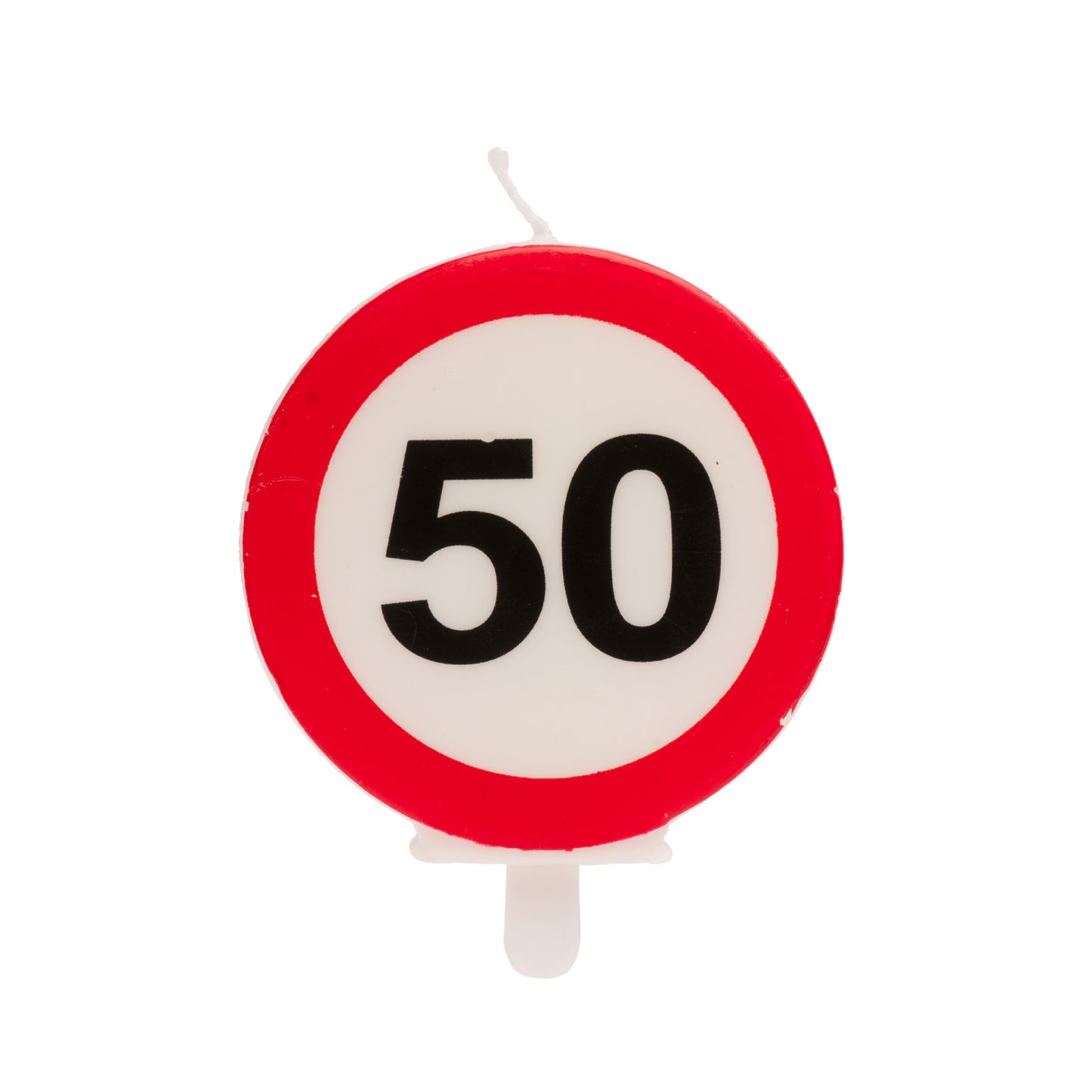Lumânare tort aniversară 50 ani – semn rutier