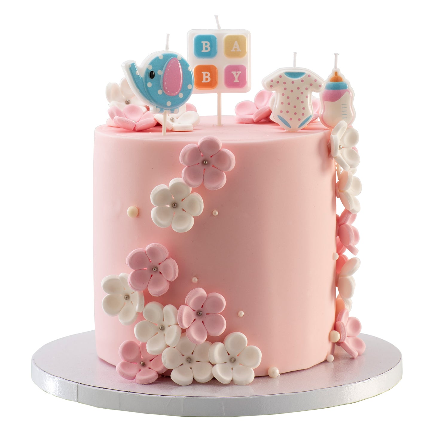 Lumânări tort Baby Shower „Hello Baby” – Set 4 bucăți