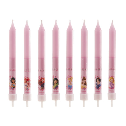 Set 8 lumânări aniversare Prințese Disney 9 cm