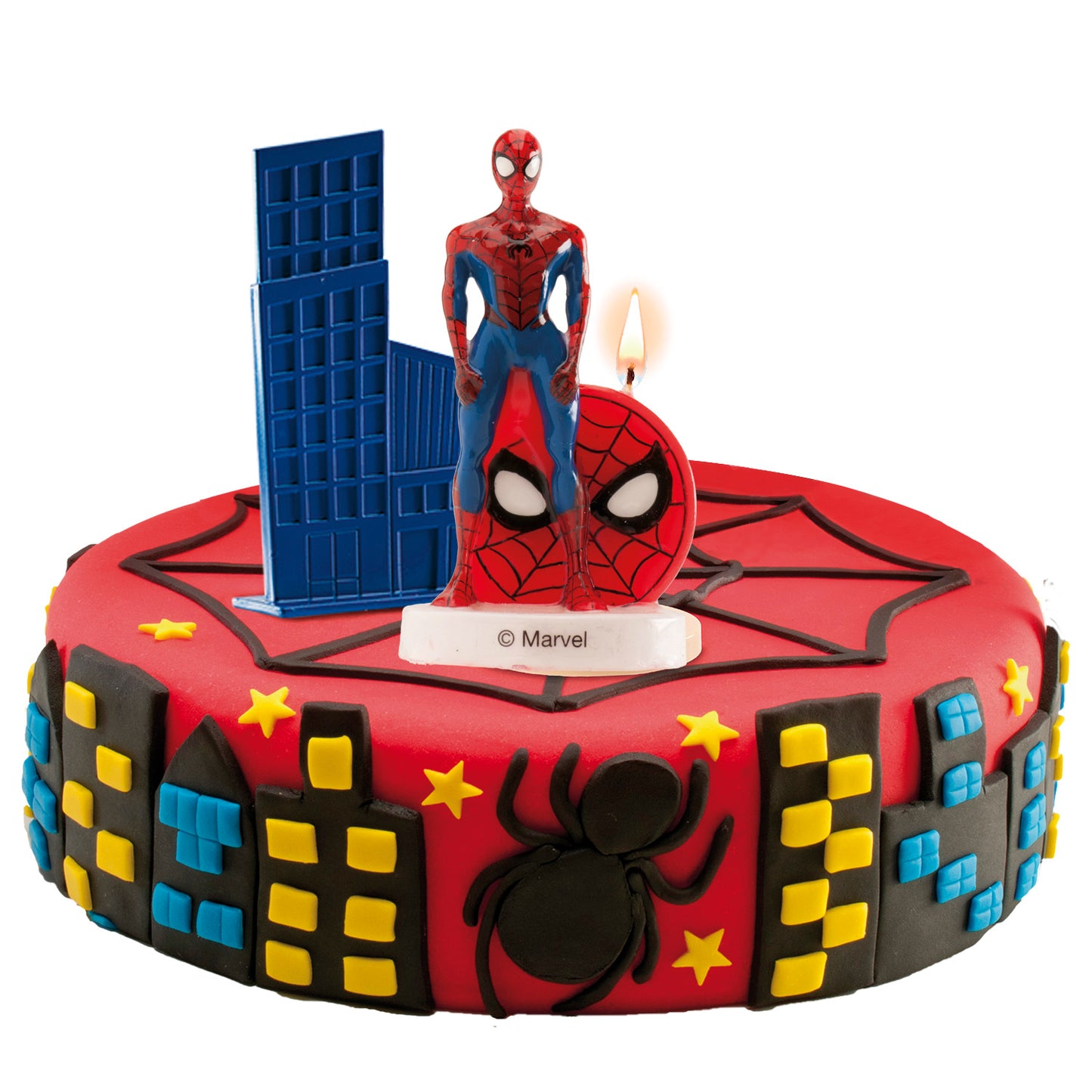 Lumânare aniversară Spiderman 3D