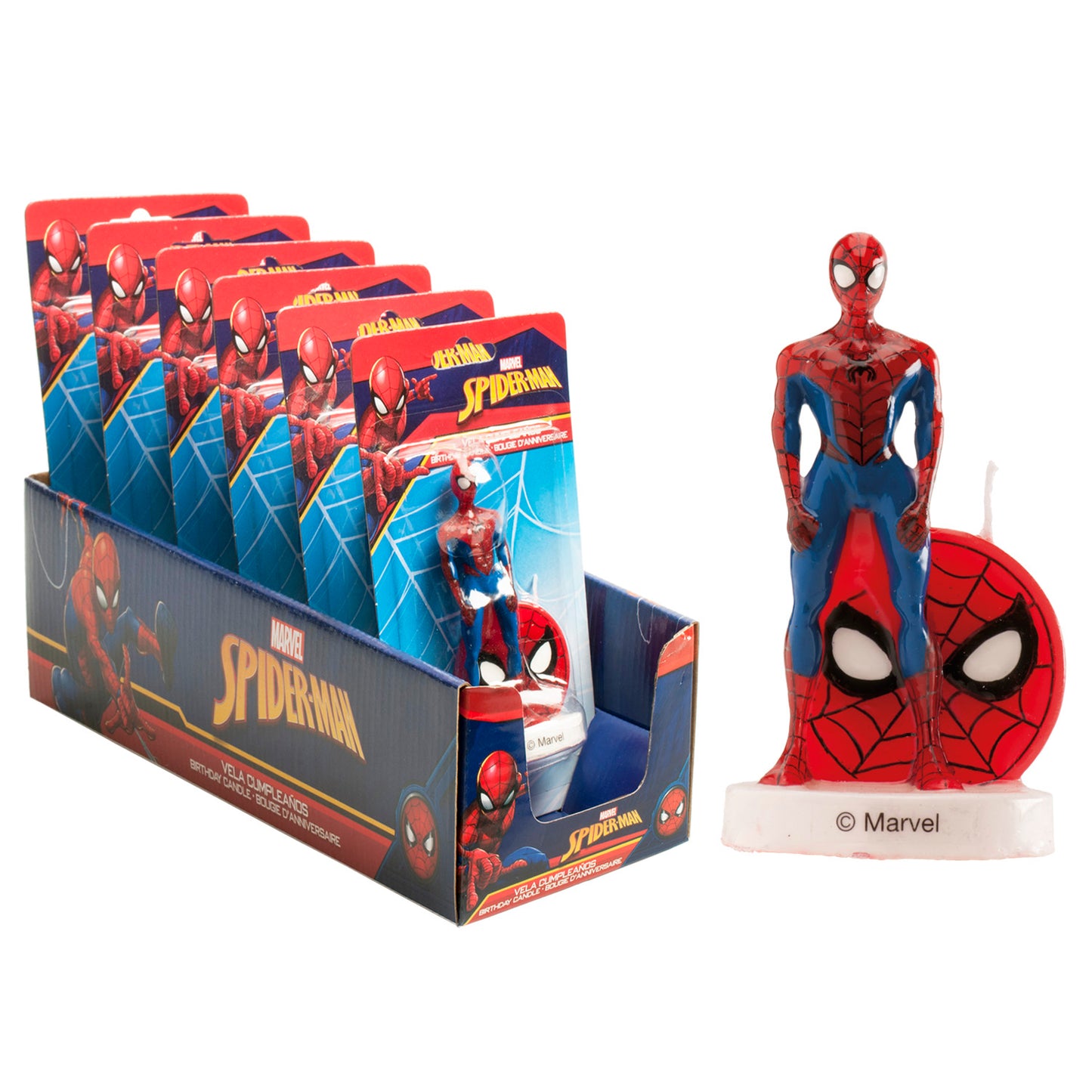 Lumânare aniversară Spiderman 3D