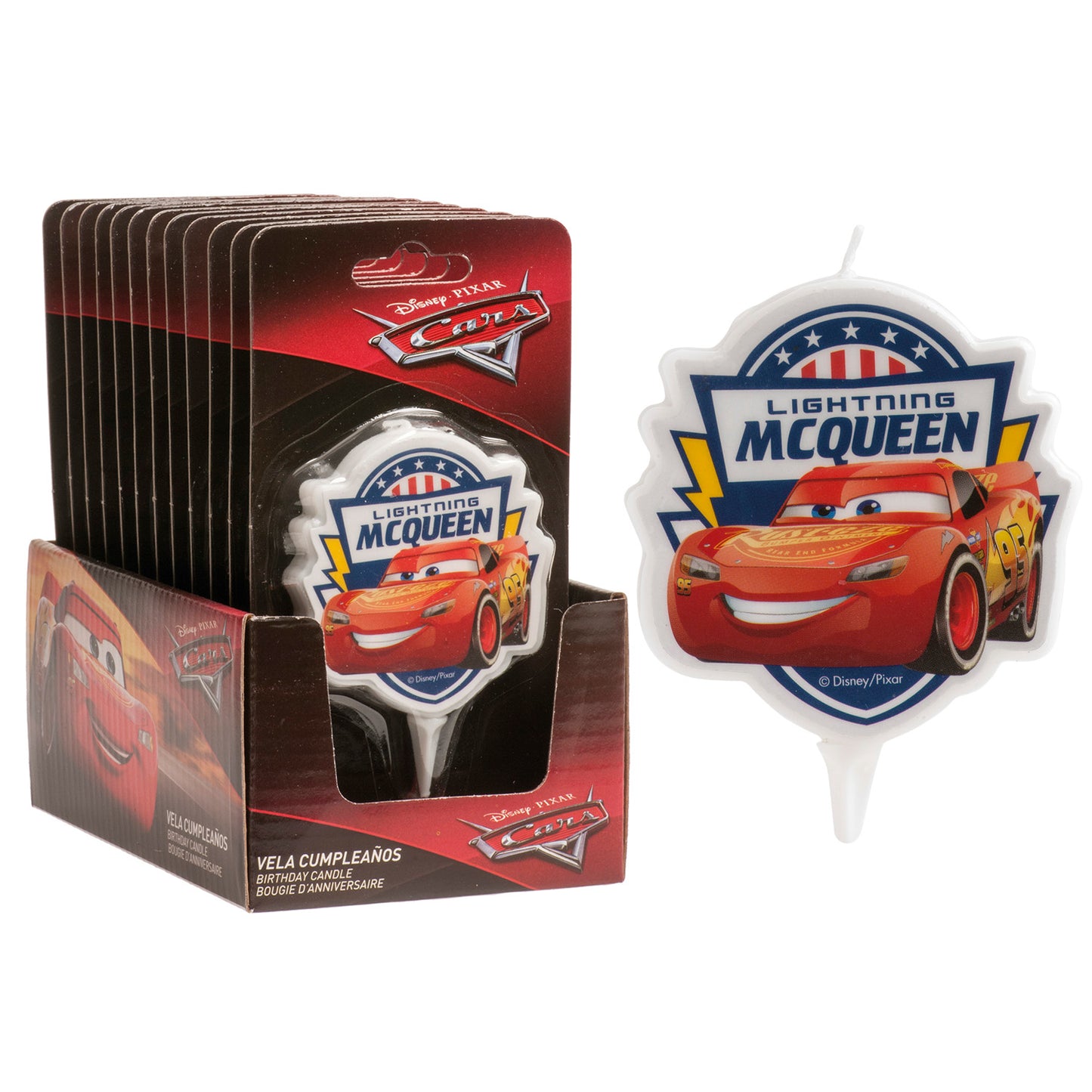 Lumânare aniversară Cars 2D