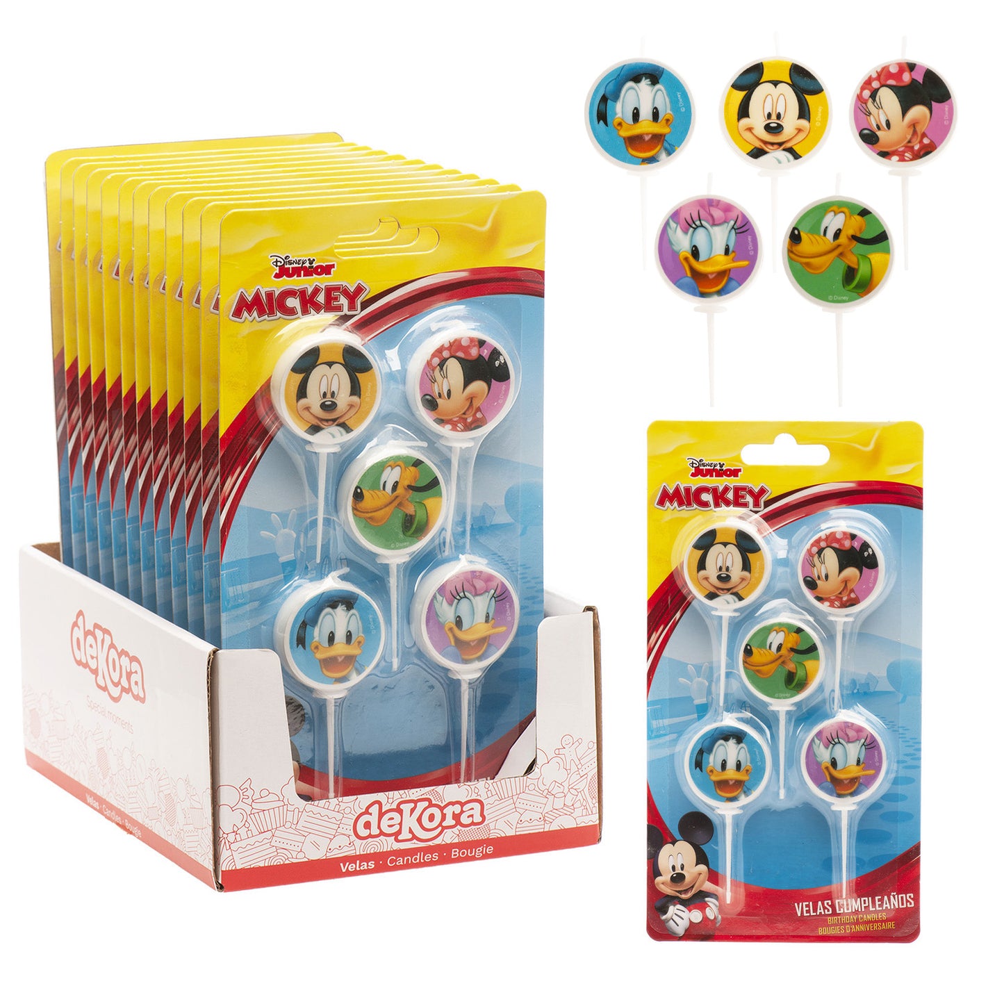 Set lumânări Happy Birthday Mickey Mouse & Friends