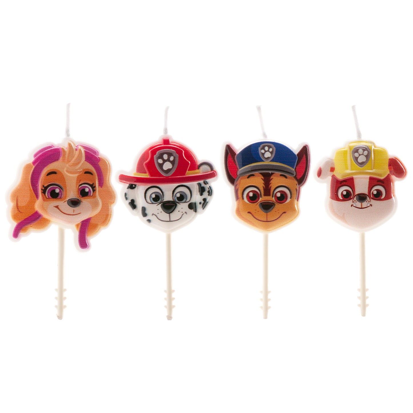 Lumânări tort Paw Patrol – set 4 bucăți