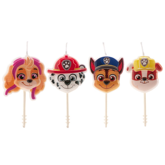 Lumânări tort Paw Patrol – set 4 bucăți