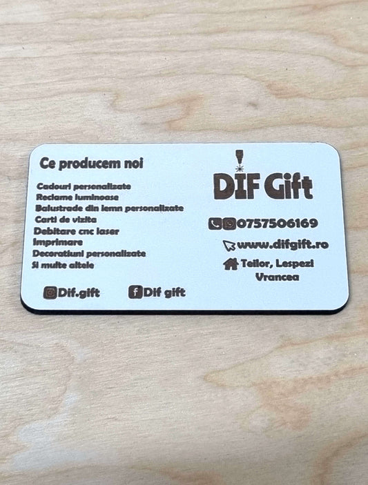 Carte de vizita din mdf(lemn)