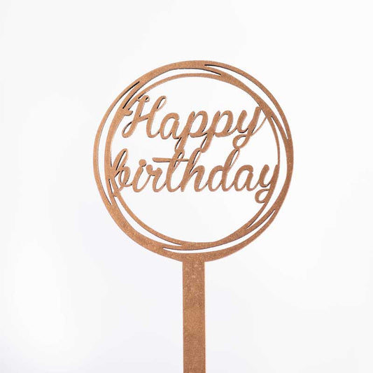Topper Happy birthday cu piciorus V2