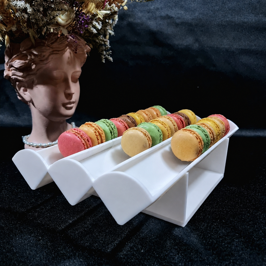 Suport Macarons plexi Alb