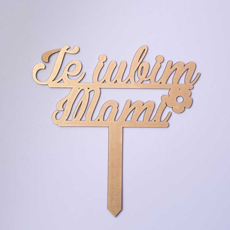 Topper ”Te iubim mami”