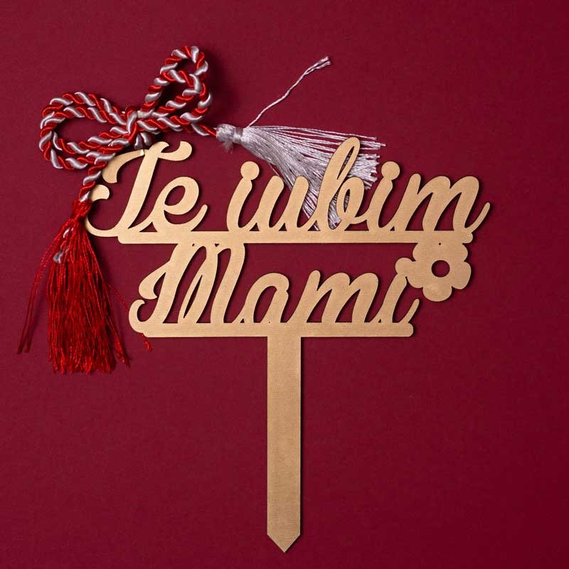 Topper ”Te iubim mami”
