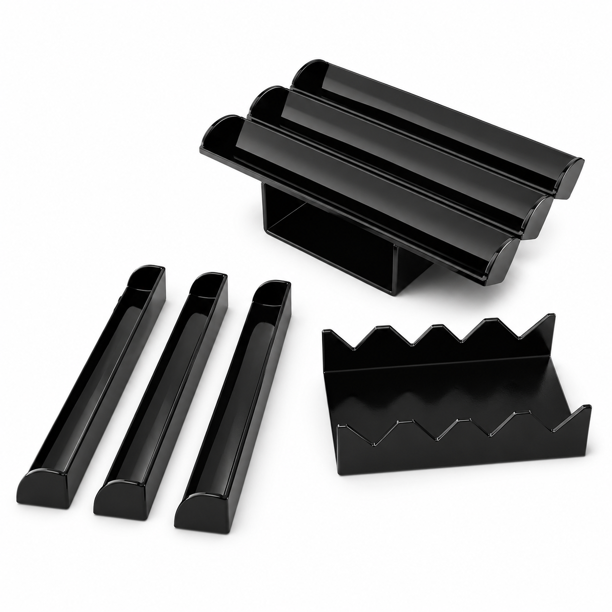 Suport Macarons plexi Negru Lucios