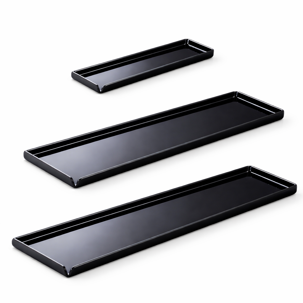 Tavite de prezentare prajituri din plexiglas negru