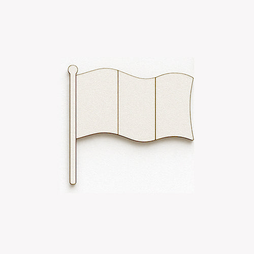 Blank MDF Drapel - set 10 buc