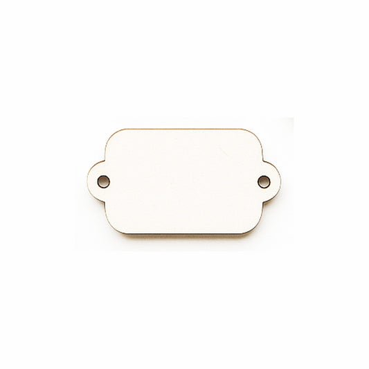 Set 10bc - Blankuri Eticheta dreptunghiulara cu 2 gauri din MDF 3mm