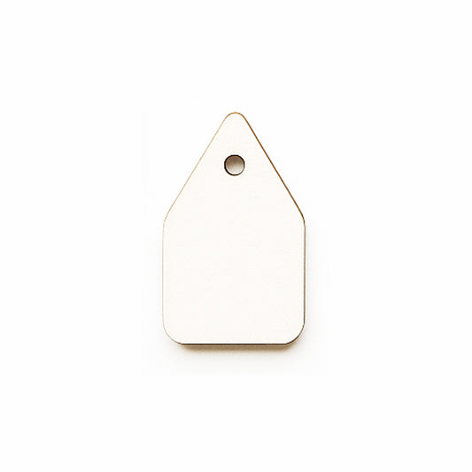 Set 10bc - Blankuri Eticheta tip tag cu gaura sus din MDF 3mm