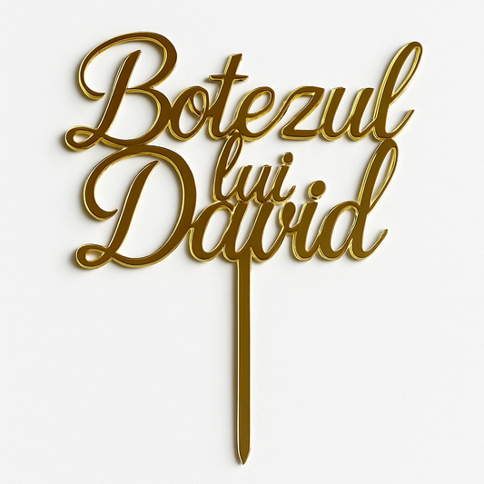 Topper Botezul lui ”NUME”