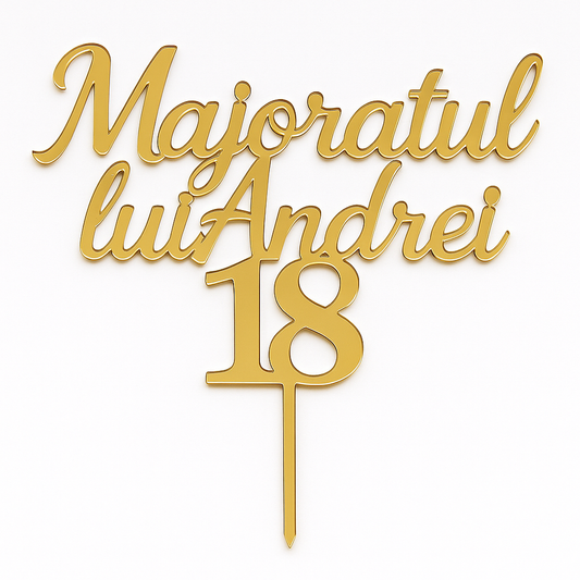 Topper Majoratul lui ”NUME”